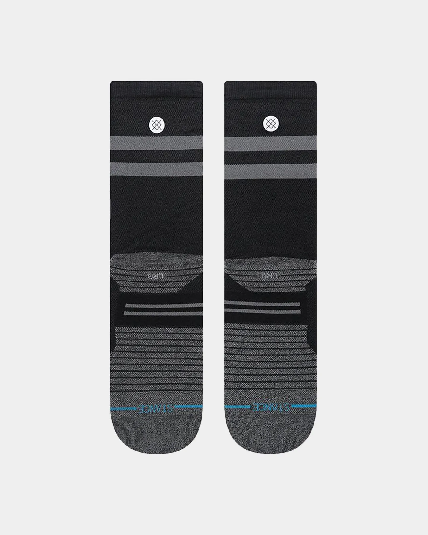 Stance Run Light Crew Socks Black