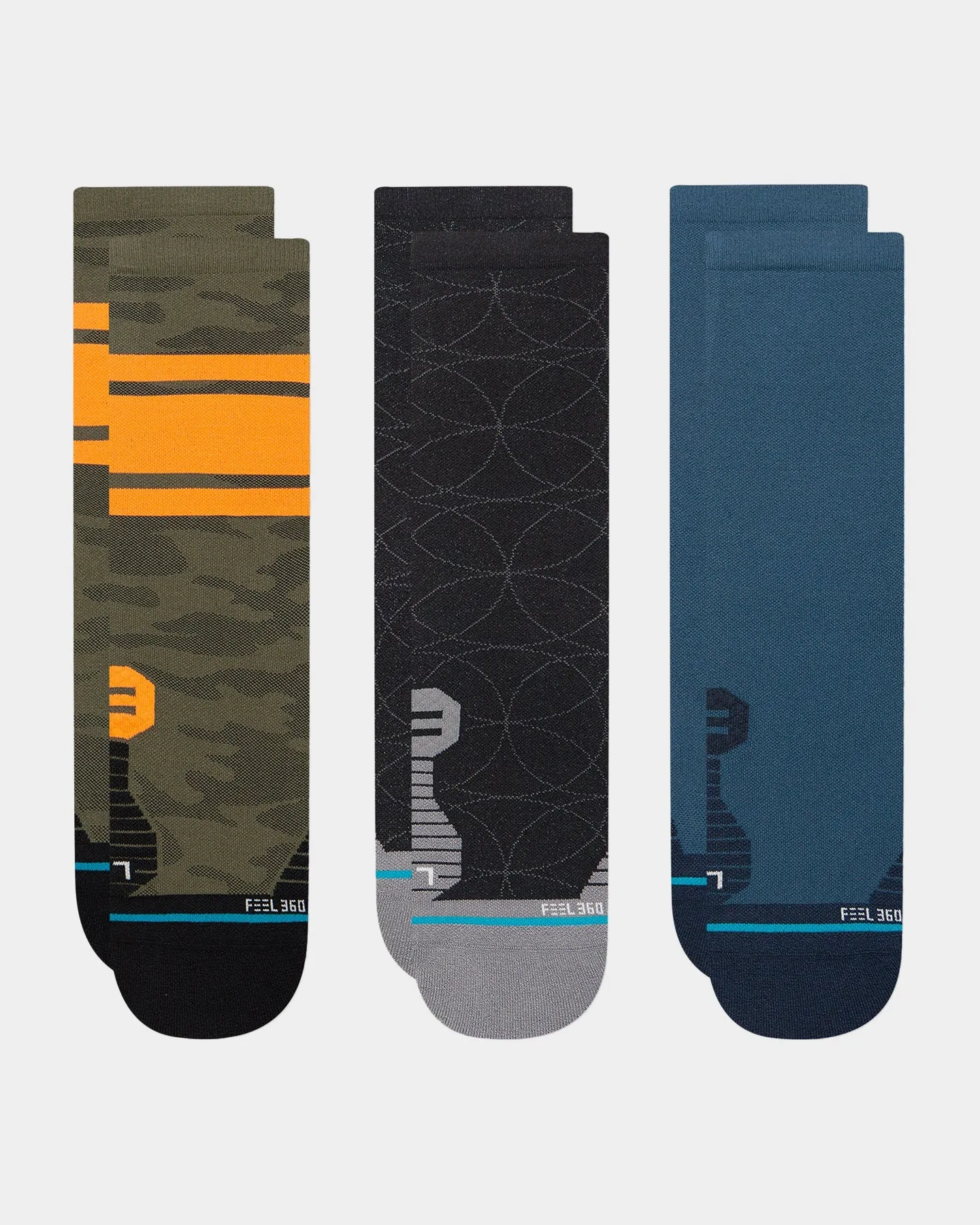 Stance Sargent Socks 3 Pack Multi-Coloured