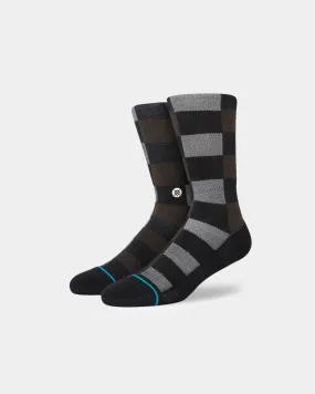 Stance Triple Check Socks Black