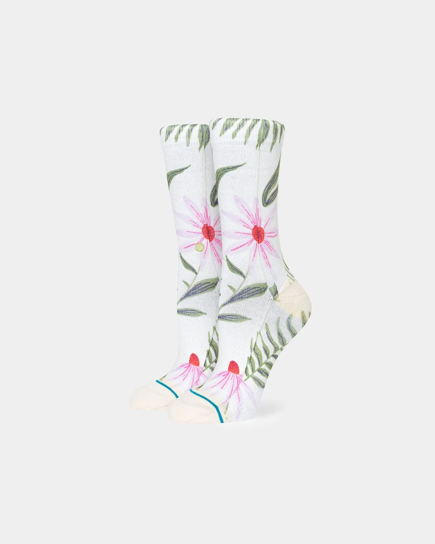 Stance Women's Flaunt Crew Socks Off White