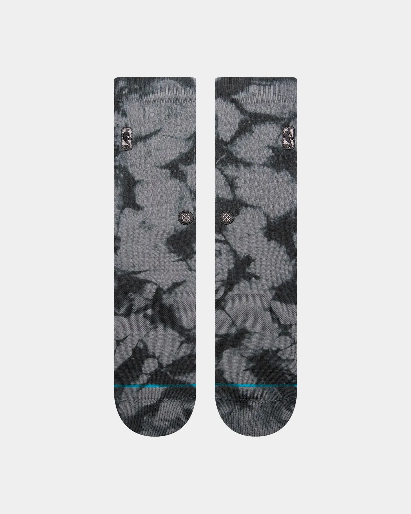 Stance X NBA Logoman Dye Crew Socks Dark Grey