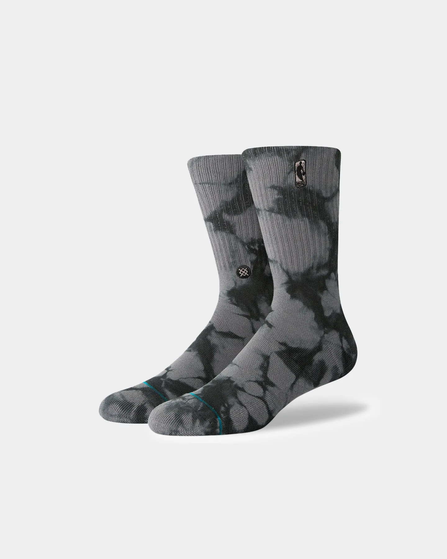 Stance X NBA Logoman Dye Crew Socks Dark Grey