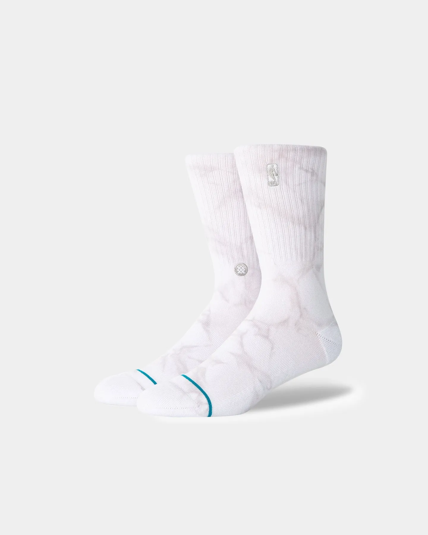 Stance X NBA Logoman Dye Crew Socks Light Grey