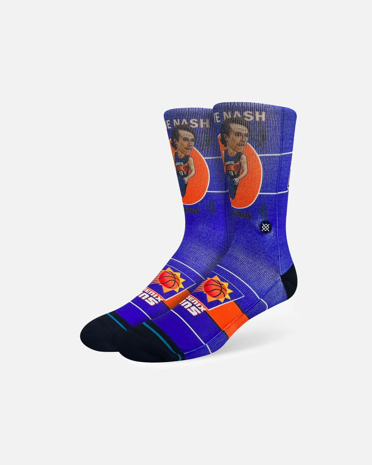 Stance X NBA Phoenix Suns Steve Nash Retro Bighead Crewcut Socks Multi