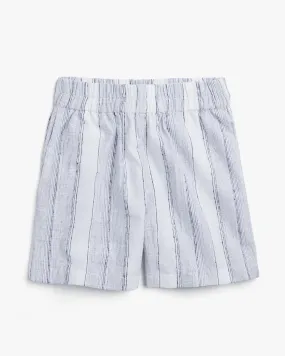 Striped Oversized Pajama Shorts