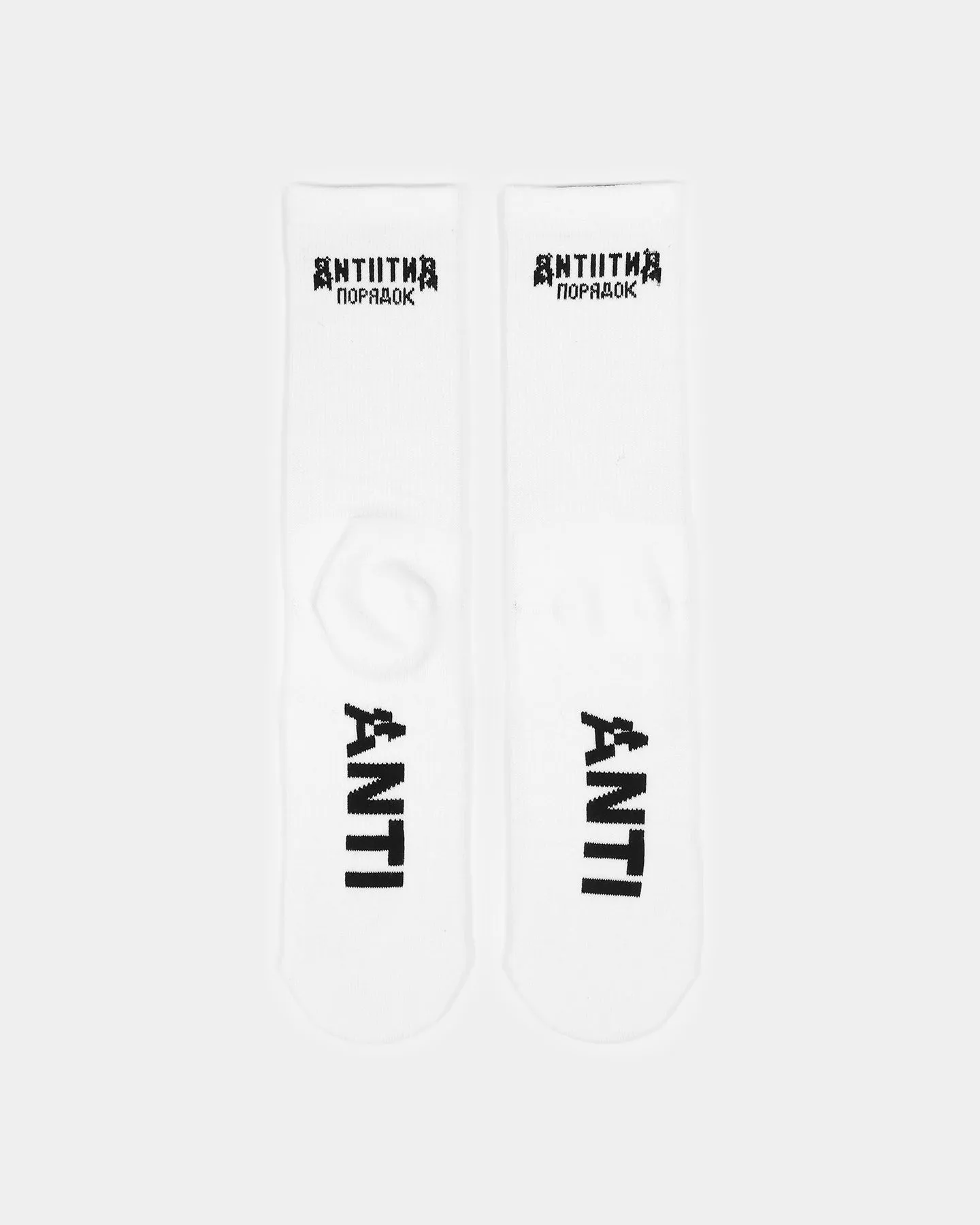 The Anti Order Military Socks White/Black