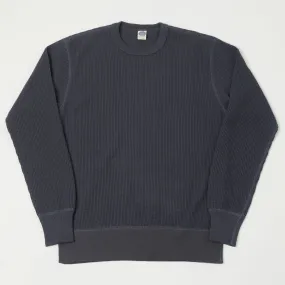 TOYS McCOY Big Waffle Crew Neck Sweatshirt - Navy