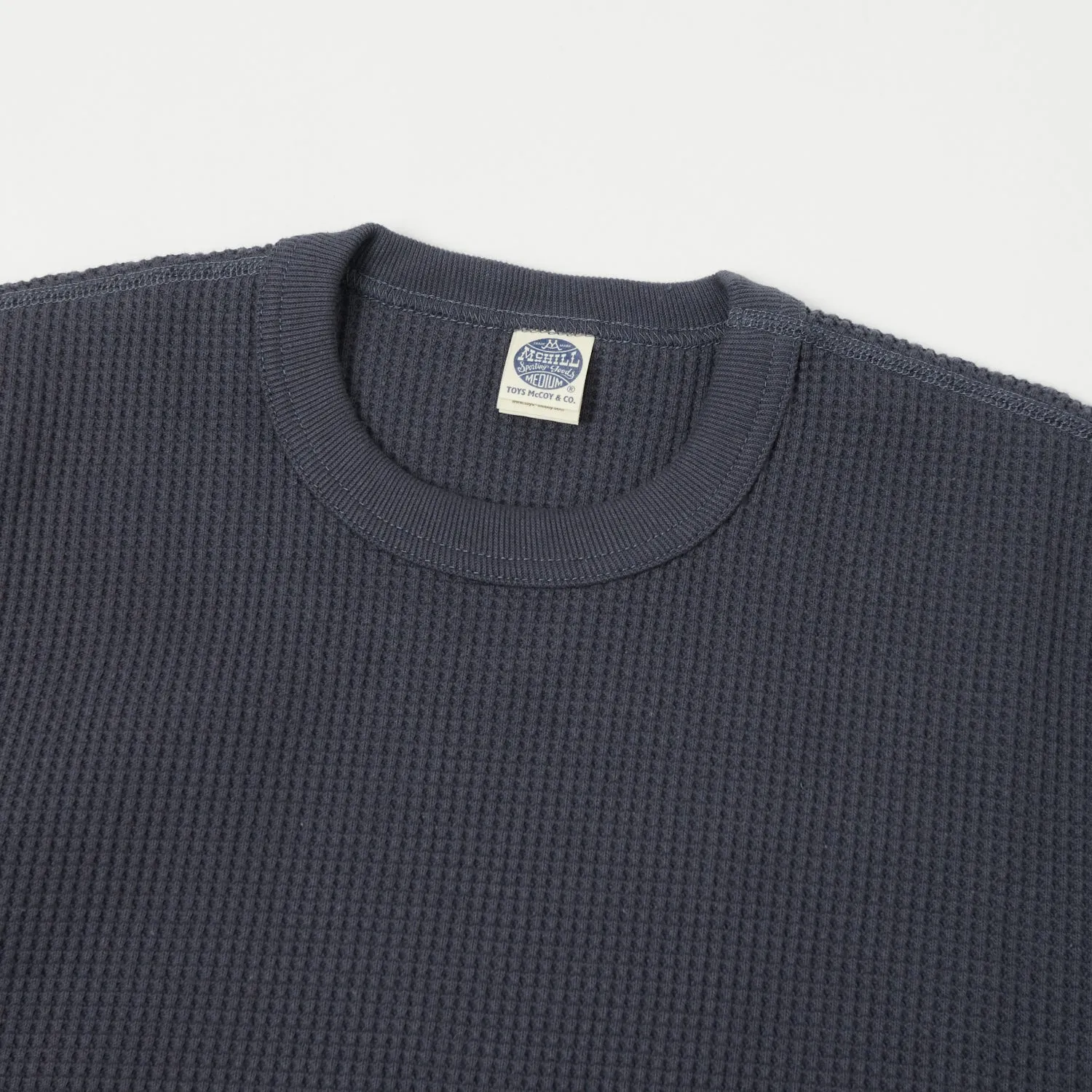 TOYS McCOY Big Waffle Crew Neck Sweatshirt - Navy