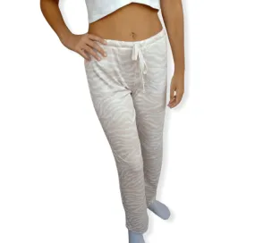 Women Pajama Pants - Saumon x White